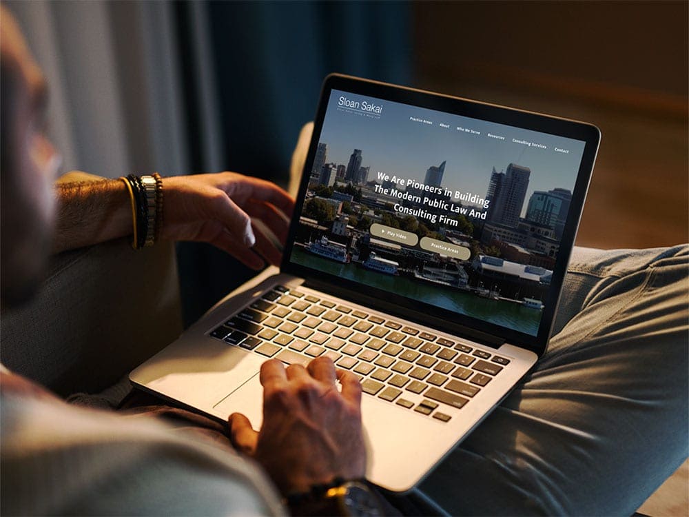 Sloan Sakai Yeung & Wong LLP website viewed on a MacBook Pro.