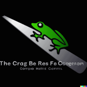 DALL·E 2022 08 11 11.06.14 Razor Frog Web Design Logo the cutting edge of web design